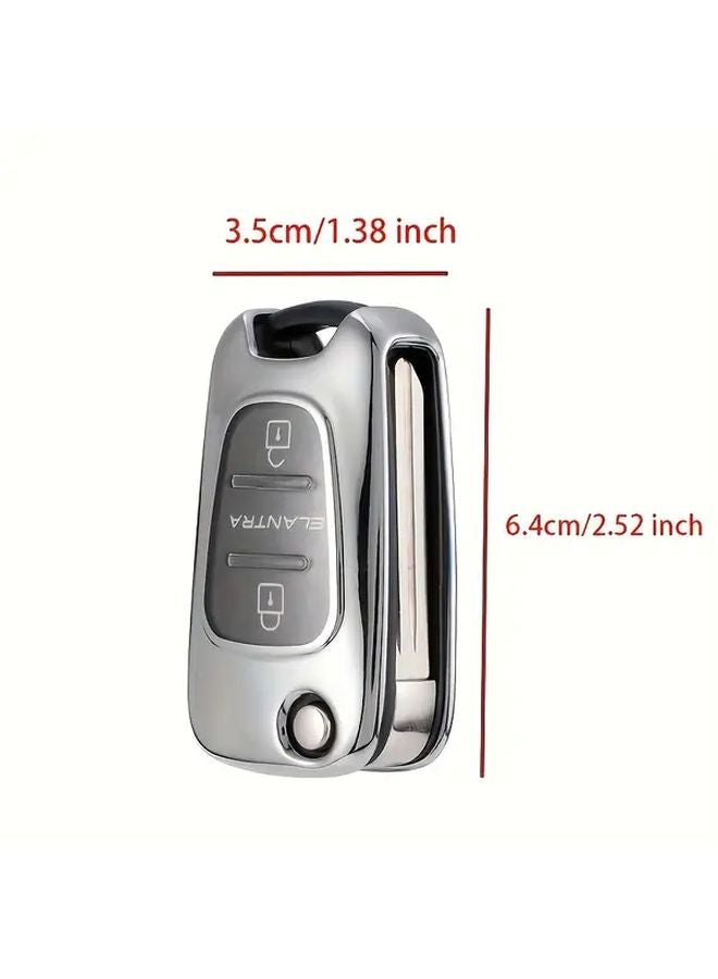 Silvery TPU Key Cover Compatible with Kia K2 K5 Modern Reinaso 8 Ruiyi Lion Run Freddy - Image 3